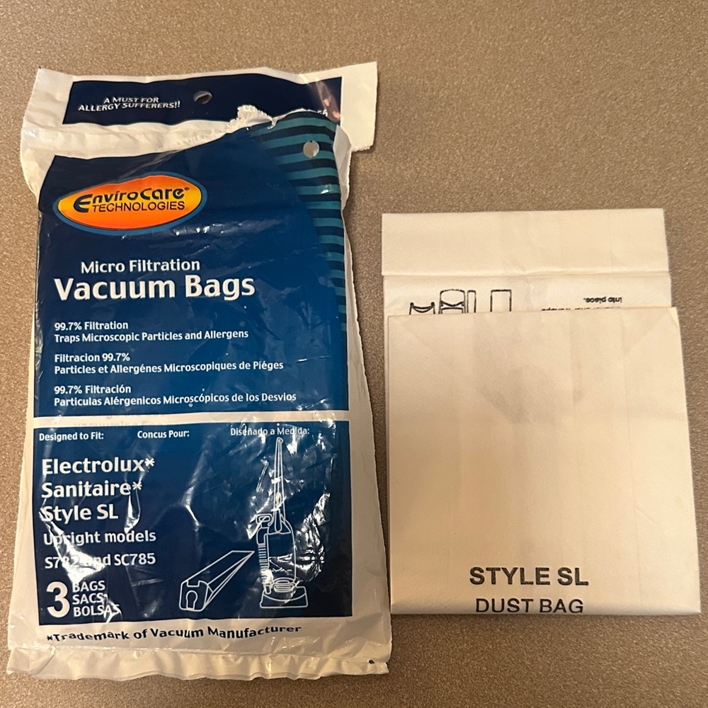 2 for $10 🎁 4 EnviroCare Technologies Vacuum Bags Style SL